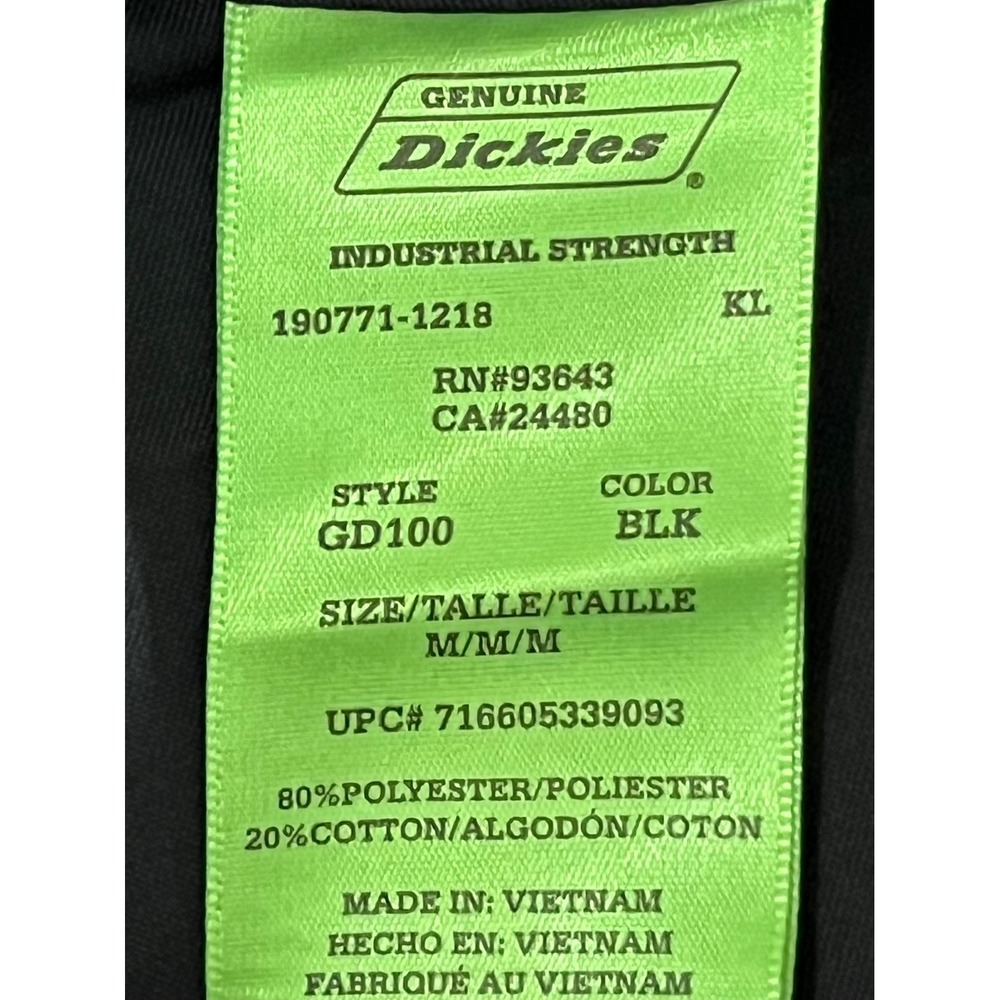 Genuine Dickies Industrial Strength Scrub Pants Black Modern Classic Mens M - Picture 9 of 11